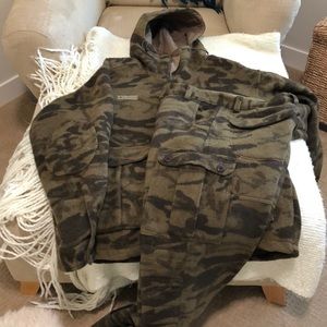 Men’s Columbia camo jacket & pants